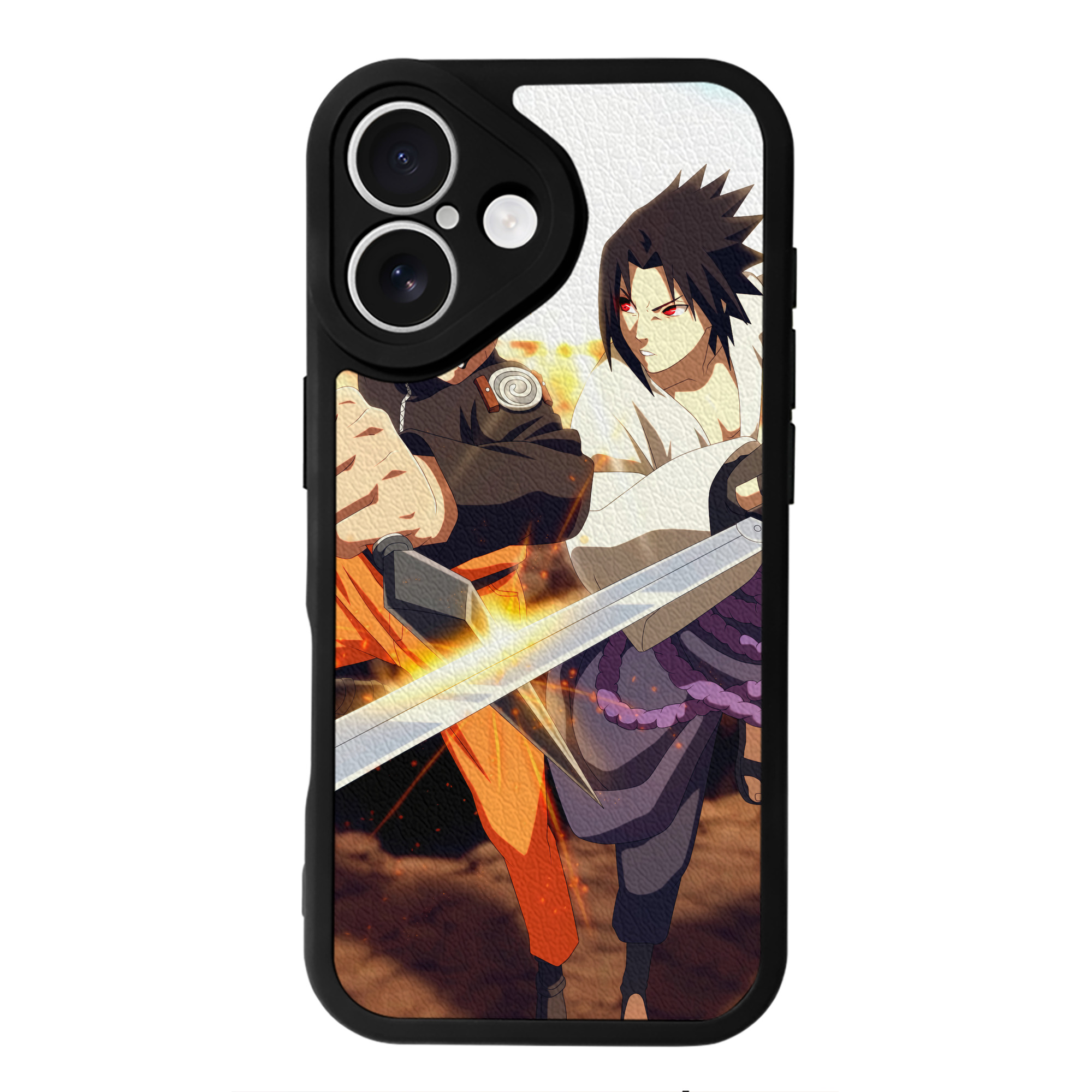 （画像用） NARUTO -ナルト- NARUTO -ナルト- 疾風伝 【iPhone 16シリーズ対応】シリコンスマホケース（レザー調） 材質：シリコン